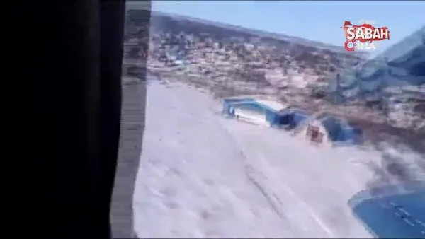 Rus uçağının düşme anı saniye saniye görüntülendi | Video