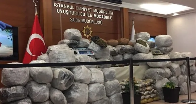 İstanbul’da 556 kilo esrar ele geçirildi