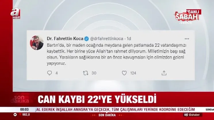 Son dakika: Bartın Amasra'da maden ocağında patlama! 22 işçi hayatını kaybetti | Video