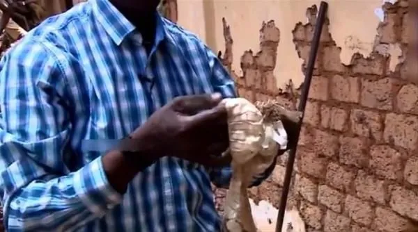 Duvarın içinden bakın ne çıktı!