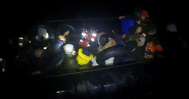 İzmir açıklarında 78 düzensiz göçmen kurtarıldı, 102 göçmen yakalandı