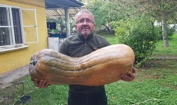 Bahçesinde görünce şok oldu! Tam 40 kilo ağırlığında 110 santimetre boyunda...