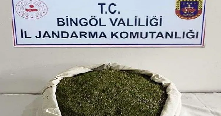 Bingöl’de 21 kilo toz esrar ele geçirildi