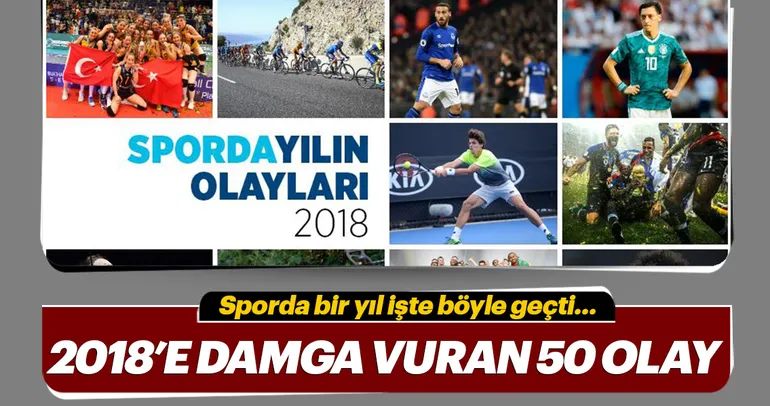 2018’de yaşanan spor olayları