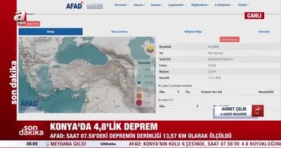 SON DAKİKA: Konya’da 4.8 büyüklüğünde deprem | Video
