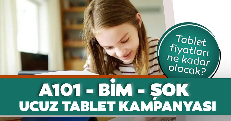 bim a101 ve sok marketlerde tablet