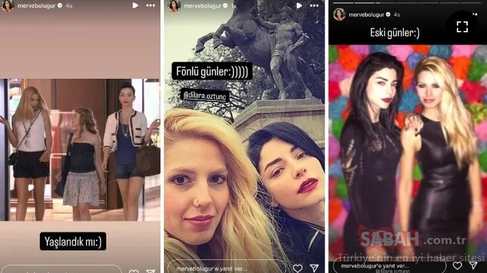 İki ünlü oyuncu Merve Boluğur ve Dilara Öztunç 15 yıl sonra buluştu: ‘Yaşlandık mı?’