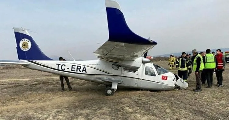 Isparta’da eğitim uçağı zorunlu iniş yaptı: 2 yaralı