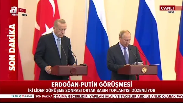 Başkan Erdoğan ile Putin'den kritik zirve sonrası önemli açıklamalar
