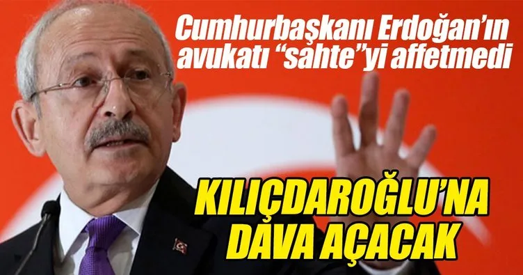 Cumhurbaşkanı Erdoğan’ın avukatı Kılıçdaroğlu’na dava açacak