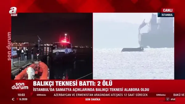 Son dakika: Fatih Samatya'da balıkçı teknesi alabora oldu! 2 kişi hayatını kaybetti | Video