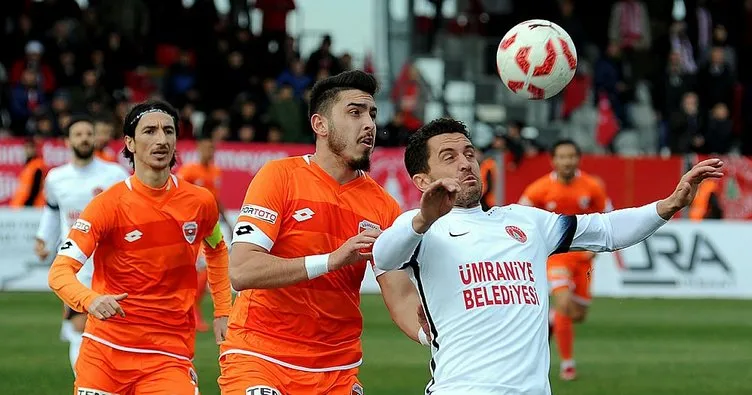Lider Ümraniyespor, Adanaspor’u tek golle geçti
