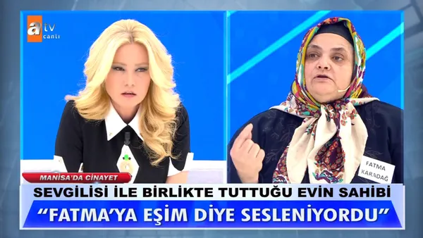 Dj Gezgin cinayetinde son dakika: Müge Anlı Tatlı Sert’te Fatma Karadağ’ın ev sahibi konuştu ortalık karıştı: Kardeşimi öldürdü sonra da...