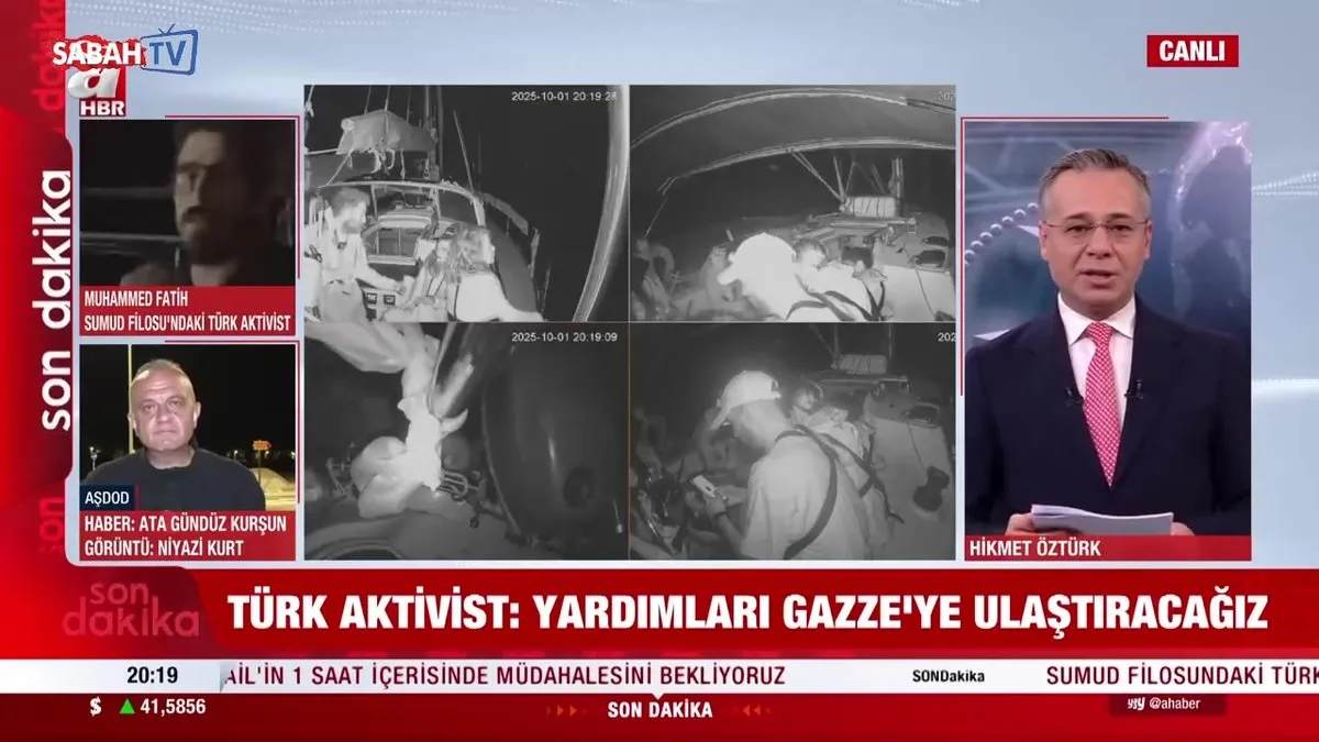 Sumud Filosu’nda saldırı alarmı videosunu izle