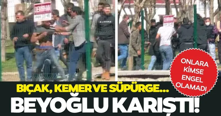 Son dakika: Beyoğlu’nda çocukların kavgasına aileleri karıştı! Ortalık savaş alanına döndü!