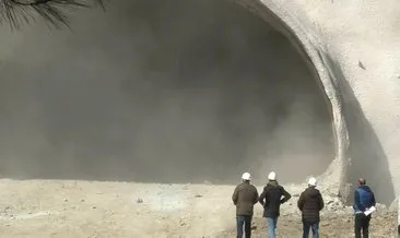 Dağı delen tünelde deneme patlamaları başladı, yol hasreti bitiyor
