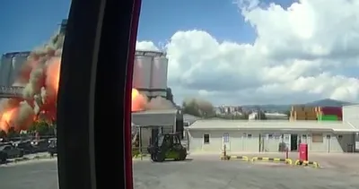 Son dakika! Kocaeli’deki patlama anı ortaya çıktı: Dehşete düşüren görüntü!