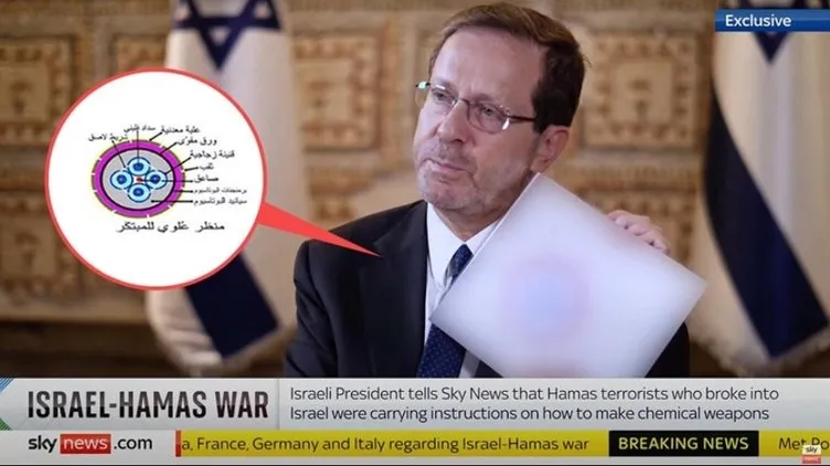 İsrail’in bir yalanı daha çürüdü! Kimyasal silahı inkar etmişlerdi: Herzog’un belgeleri sahte çıktı!