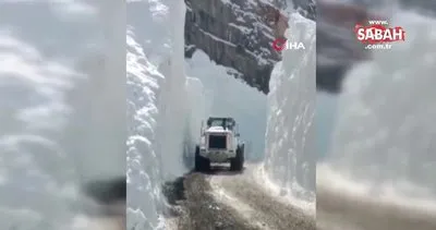 Yüksekova’da çığ bölgesindeki kar kalınlığı 10 metreyi geçti