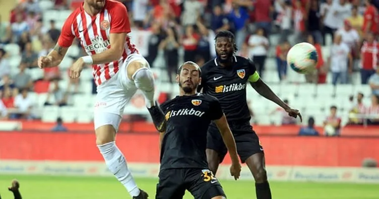 Antalyaspor 2 - 2 İstikbal Mobilya Kayserispor MAÇ SONUCU