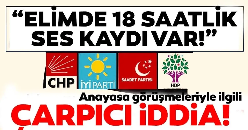 Son dakika! İYİ Parti eski yöneticisi Adem Taşkaya: "Elimde HDP ile anayasa görüşmelerinin 18 saatlik ses kaydı var
