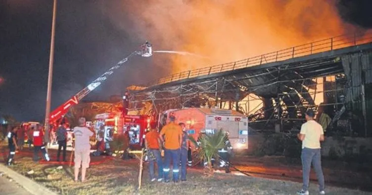 AOSB’deki nişasta fabrikasında yangın çıktı