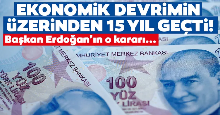 Türk lirasından 6 sıfır atılmasının üzerinden 15 yıl geçti