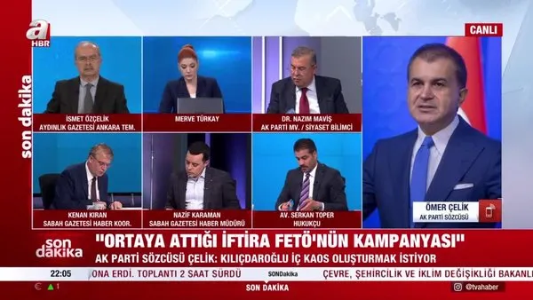 Son dakika: AK Parti Sözcüsü Ömer Çelik A Haber'de | Video