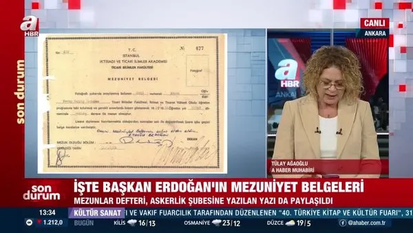 İletişim Başkanlığı'ndan o iddialara yanıt! İşte Başkan Erdoğan'ın mezuniyet belgeleri... | Video
