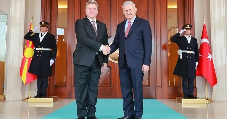 Yıldırım Makedonya Cumhurbaşkanı’yla görüştü