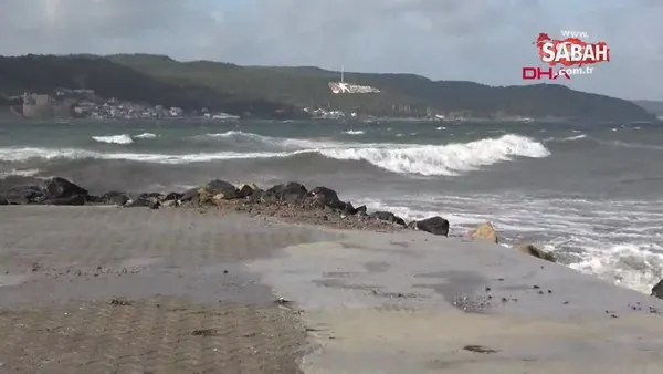 Çanakkale'de fırtına, deniz ulaşımını olumsuz etkiledi | Video