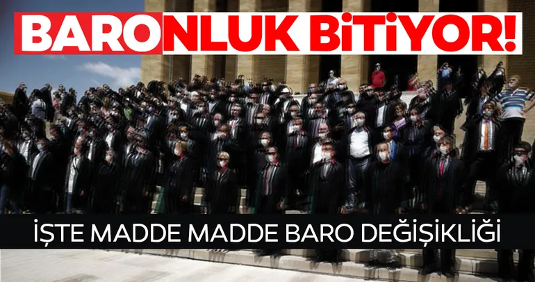 Barolarla ilgili değişiklik hazır! İşte madde madde barolarda değişiklik...