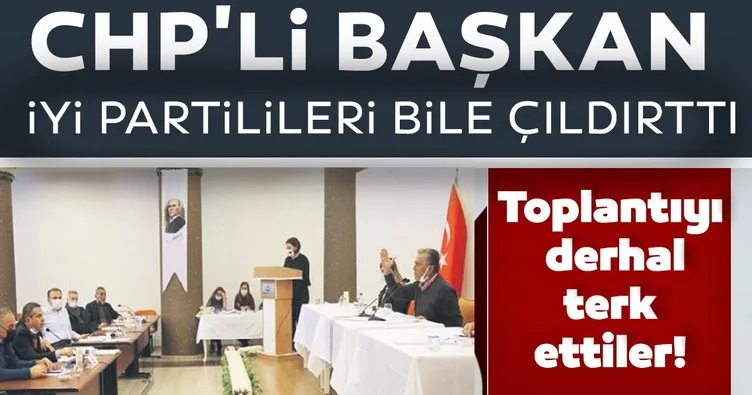 Ağzı bozuk CHP’li başkana İYİ Partililer tepki gösterdi