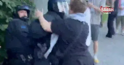 Berlin’de Gazze’ye destek gösterisi! Alman polisinden insalık dışı müdahale