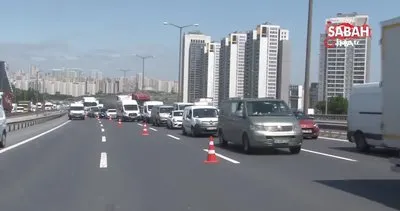 TEM’de trafiği kilitleyen kaza: 1 yaralı | Video