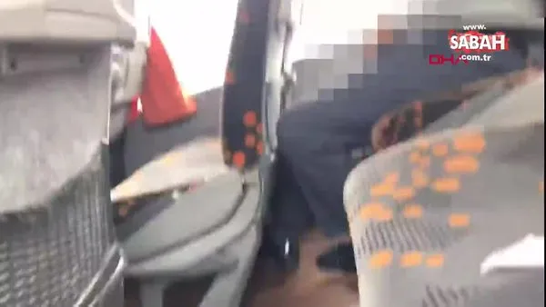 Son dakika taciz haberi: Otobüsteki sapığı genç kız görüntüledi! Muavinin şok görüntüleri | Video