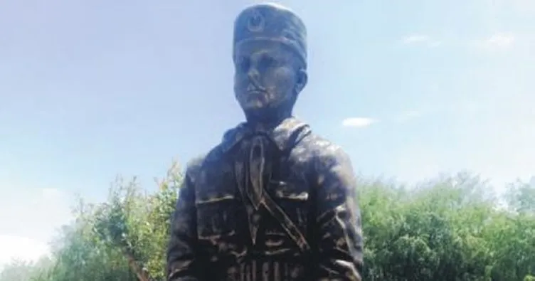 Kurtuluş Savaşı’nın çocuk şehidinin heykeli dikildi