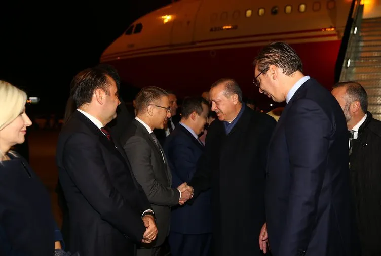 Cumhurbaşkanı Erdoğan Sırbistan’da