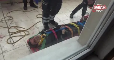 4. katın penceresinden 1. katın balkonuna düştü! Acı içerisinde bağırarak yardım istedi | Video