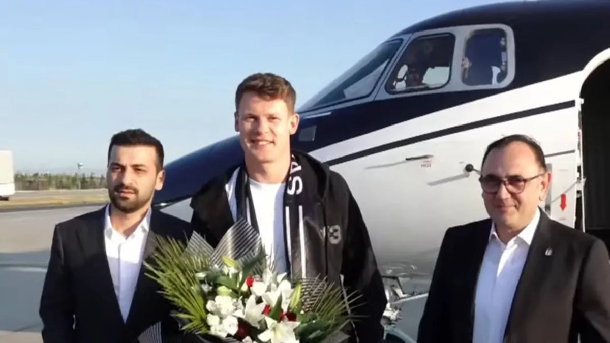 Beşiktaş'ın yeni transferi Alexander Nübel İstanbul'a gelirken