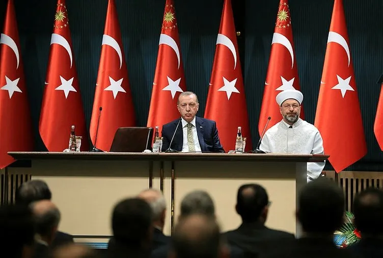 Cumhurbaşkanı Erdoğan il müftülerini kabul etti