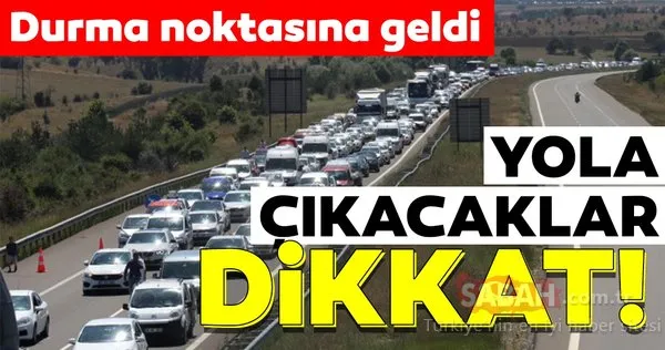 Yola çıkacaklar dikkat! Bolu'da trafik durma noktasına geldi