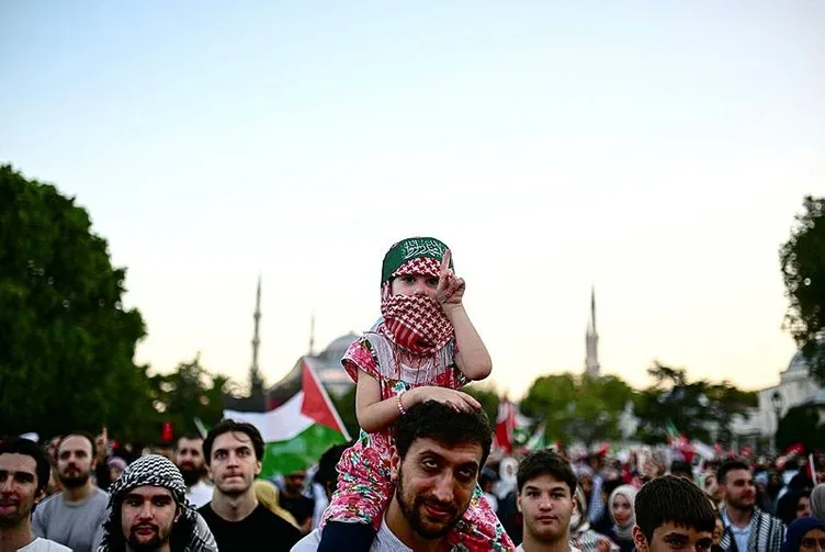 Gazze yalnız değil! Vicdanlı yürekler İsmail Haniye için özgür Filistin sözünü tuttu