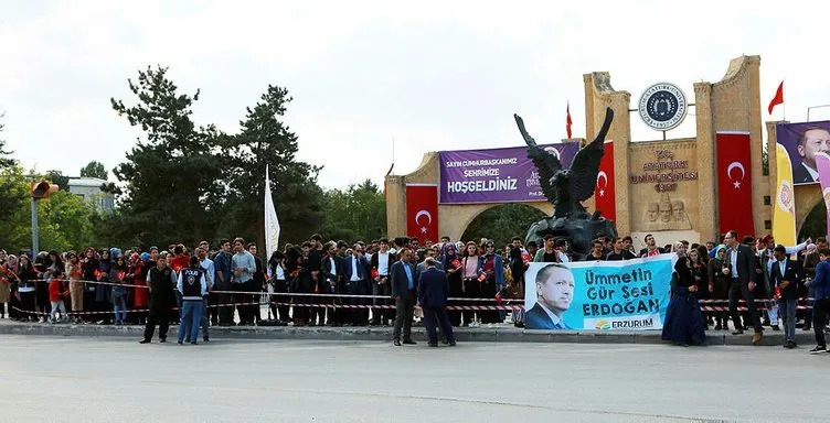 Cumhurbaşkanı Erdoğan Erzurum’da