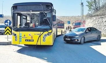 İETT otobüsü kaza yaptı: 4 kişi yaralandı