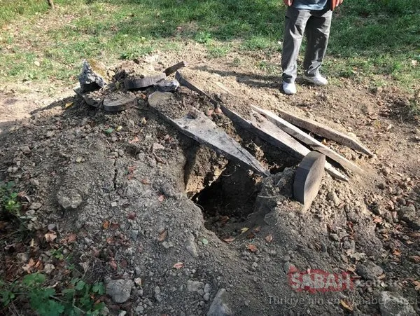 Bartın'da mezara fotokapan yerleştirildi