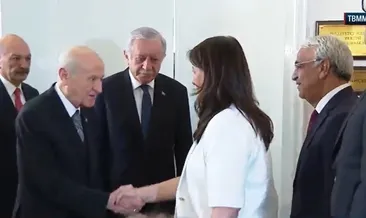 SON DAKİKA: DEM Heyeti’nden Devlet Bahçeli’ye TBMM’de ziyaret