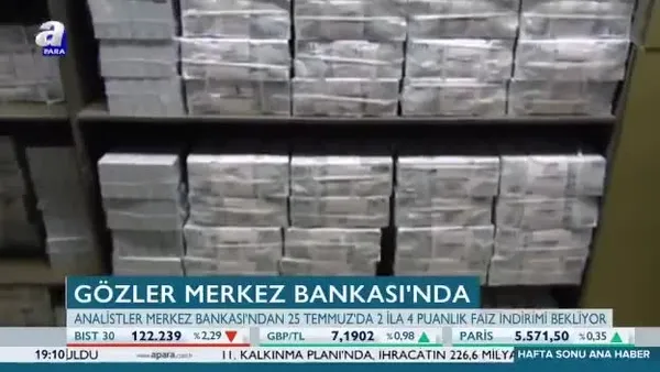 Gözler Merkez Bankası'nda