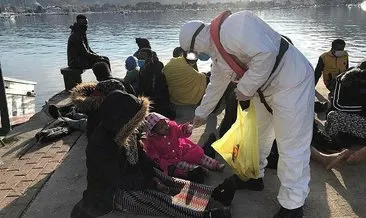 Deniz ortasında kalan 93 göçmen kurtarıldı