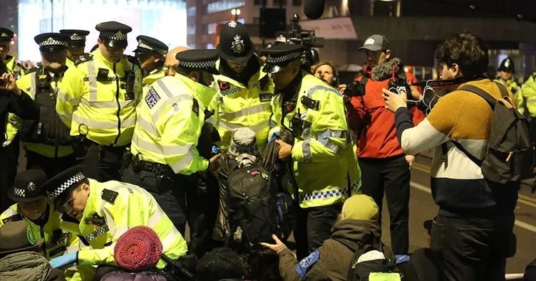 Londra’daki çevreci işgal eyleminde 47 gözaltı
